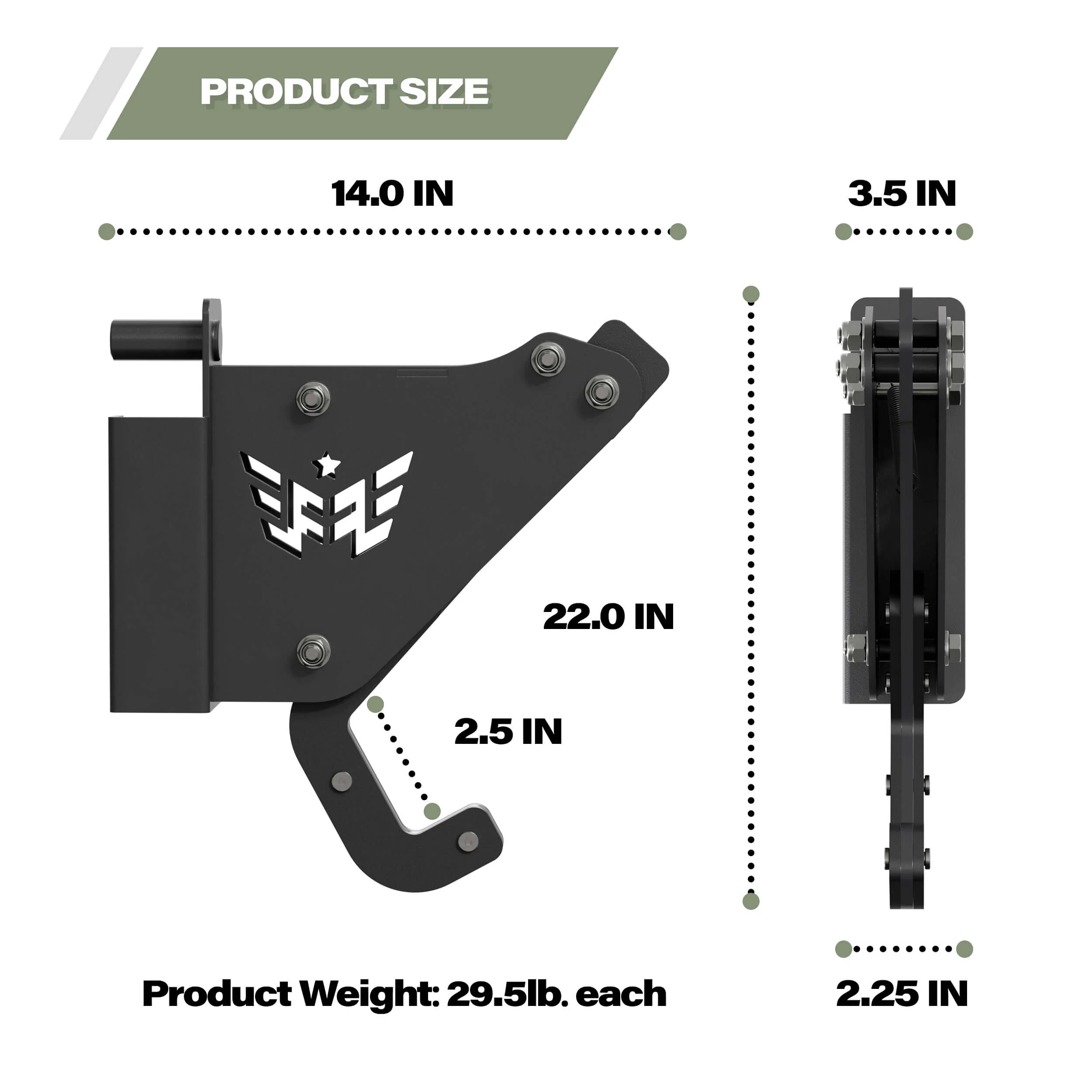 Major Fitness Adjustable Monolift Attachment - Image 5
