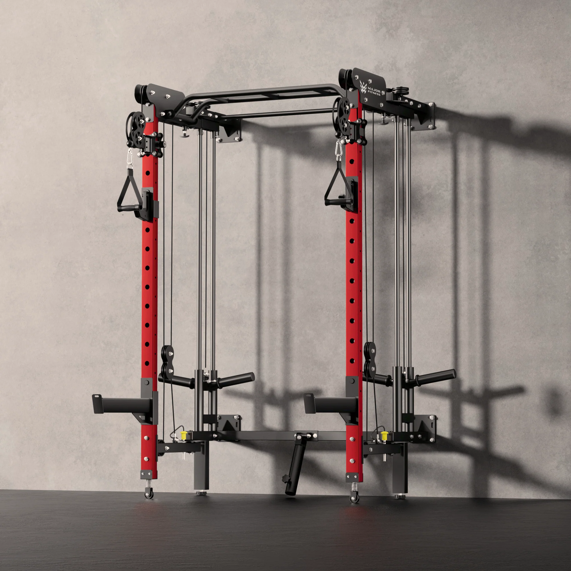 Major Fitness F35 All-In-One Home Gym Wall-Mount Folding Power Rack - Image 4