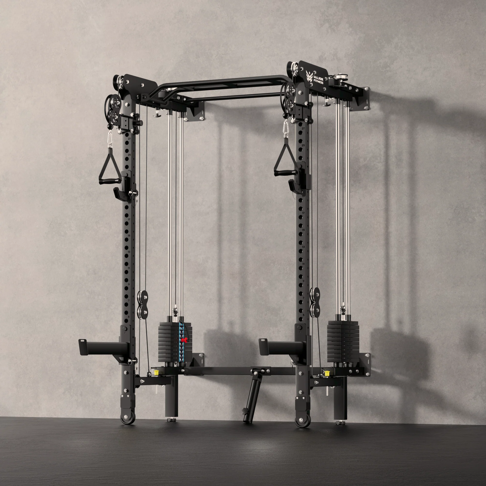 Major Fitness F35 All-In-One Home Gym Wall-Mount Folding Power Rack - Image 5