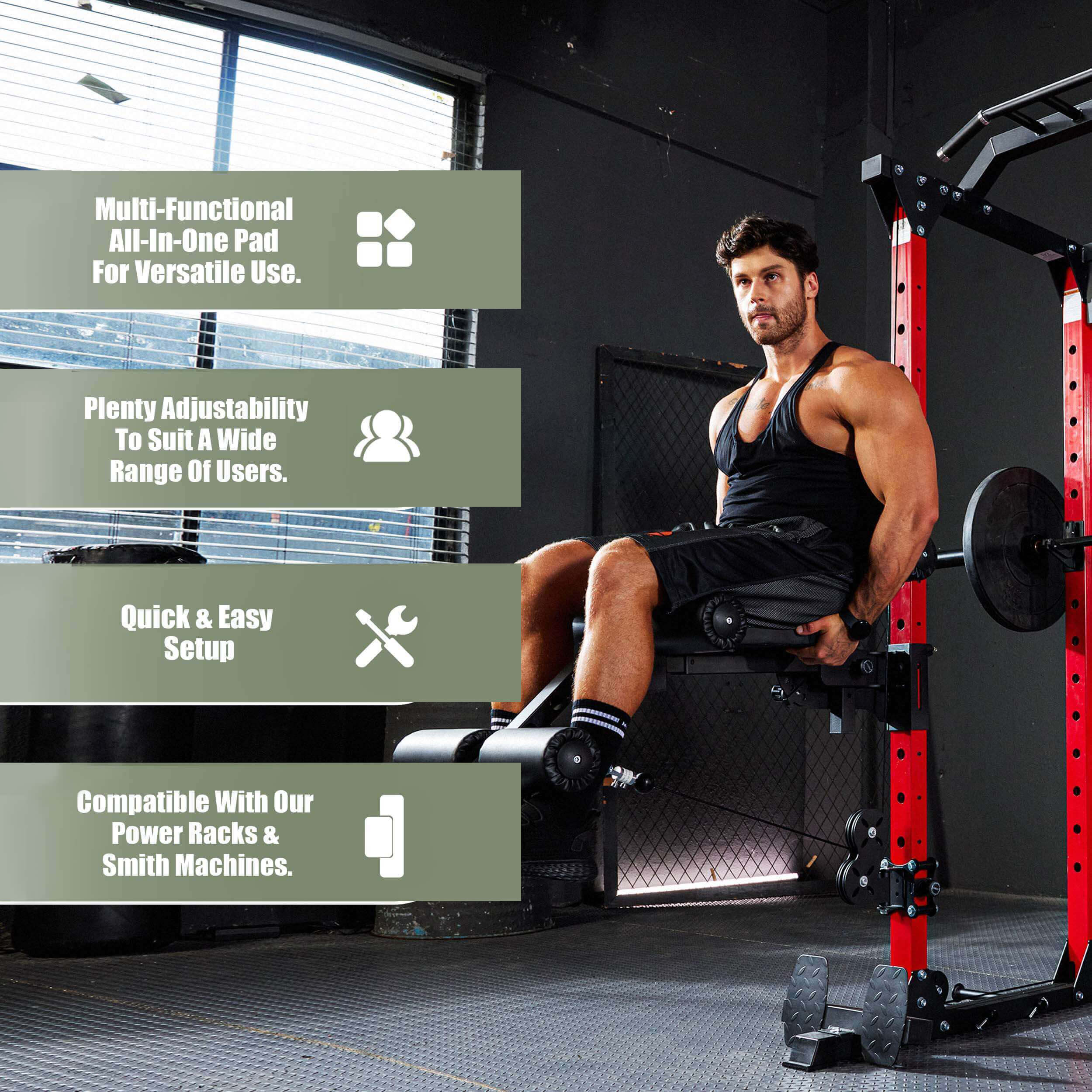 Major Fitness Rack Mounted Leg Extension - Image 3