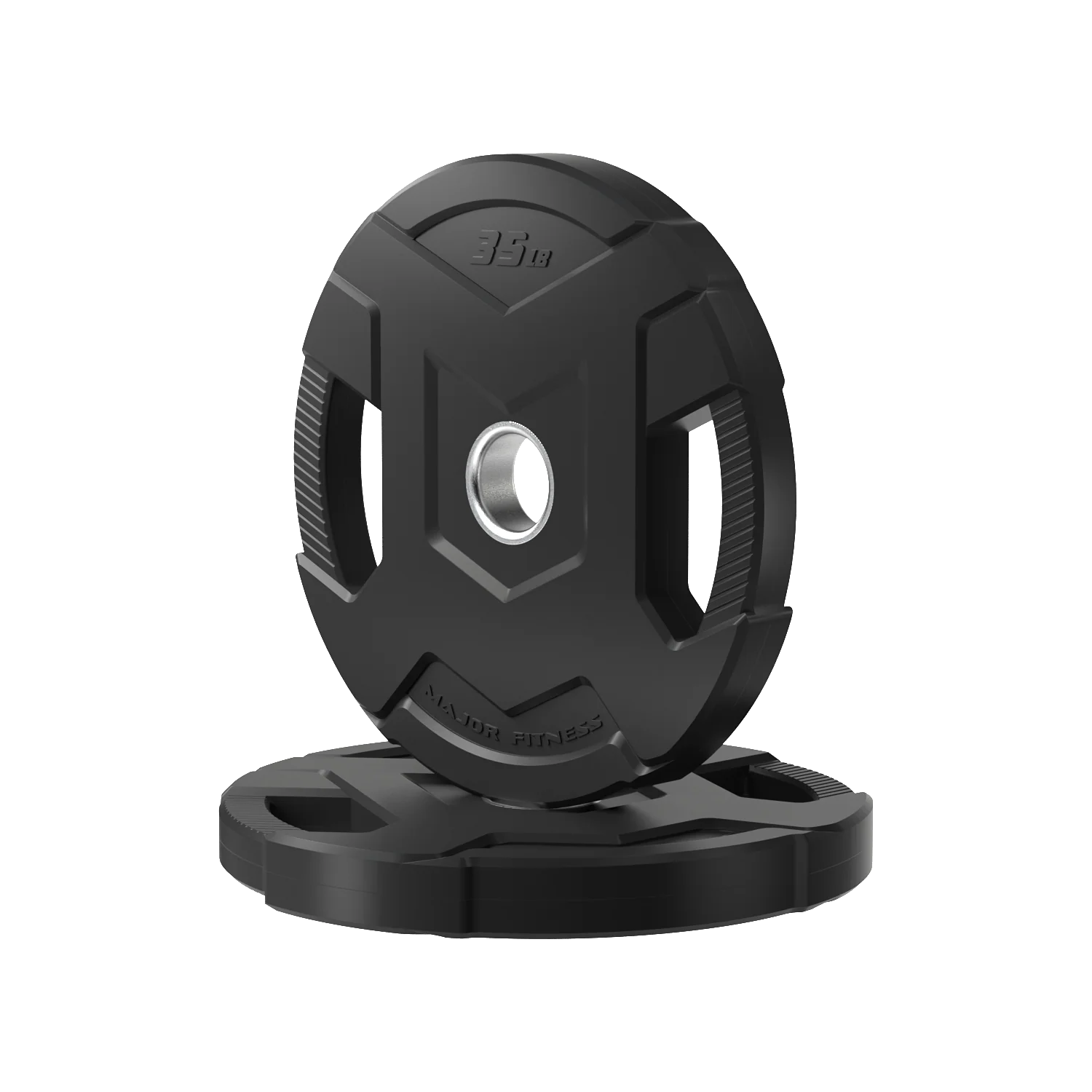 Major Fitness Rubber Coated Olympic Cast Iron Grip Plates - Image 10