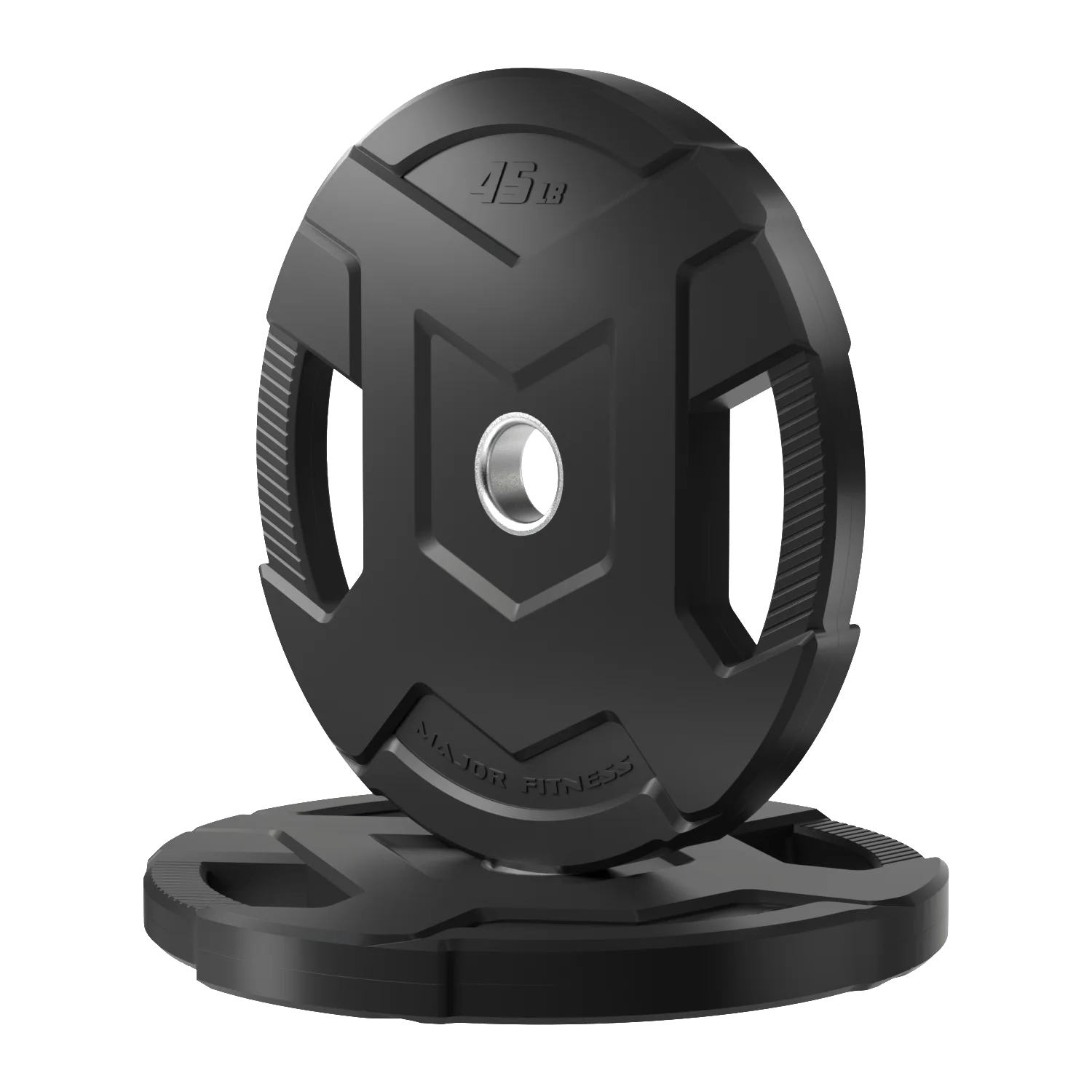 Major Fitness Rubber Coated Olympic Cast Iron Grip Plates - Image 11