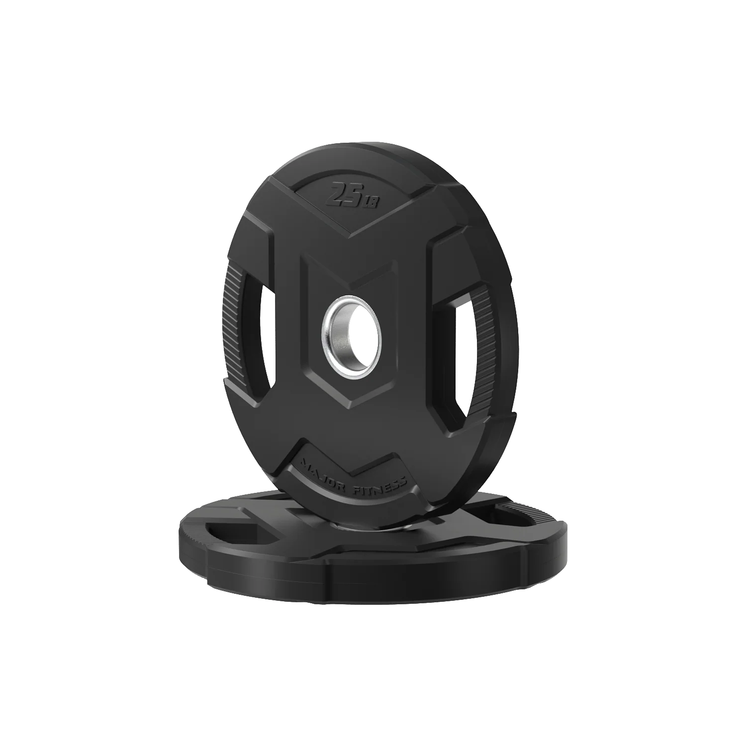 Major Fitness Rubber Coated Olympic Cast Iron Grip Plates - Image 9