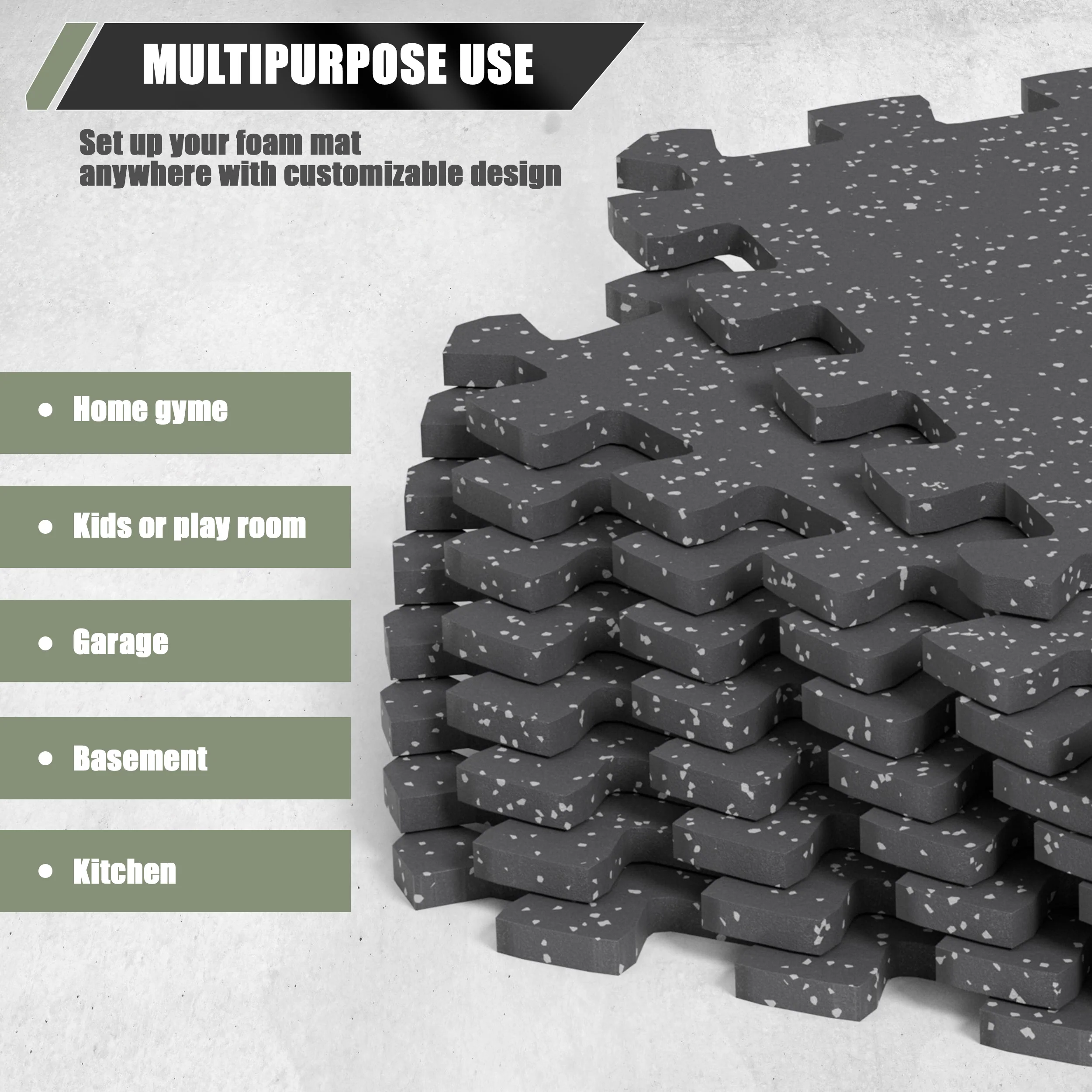 Major Fitness Rubber Flooring Gym Mats 0.79 cm Thickness - Image 6