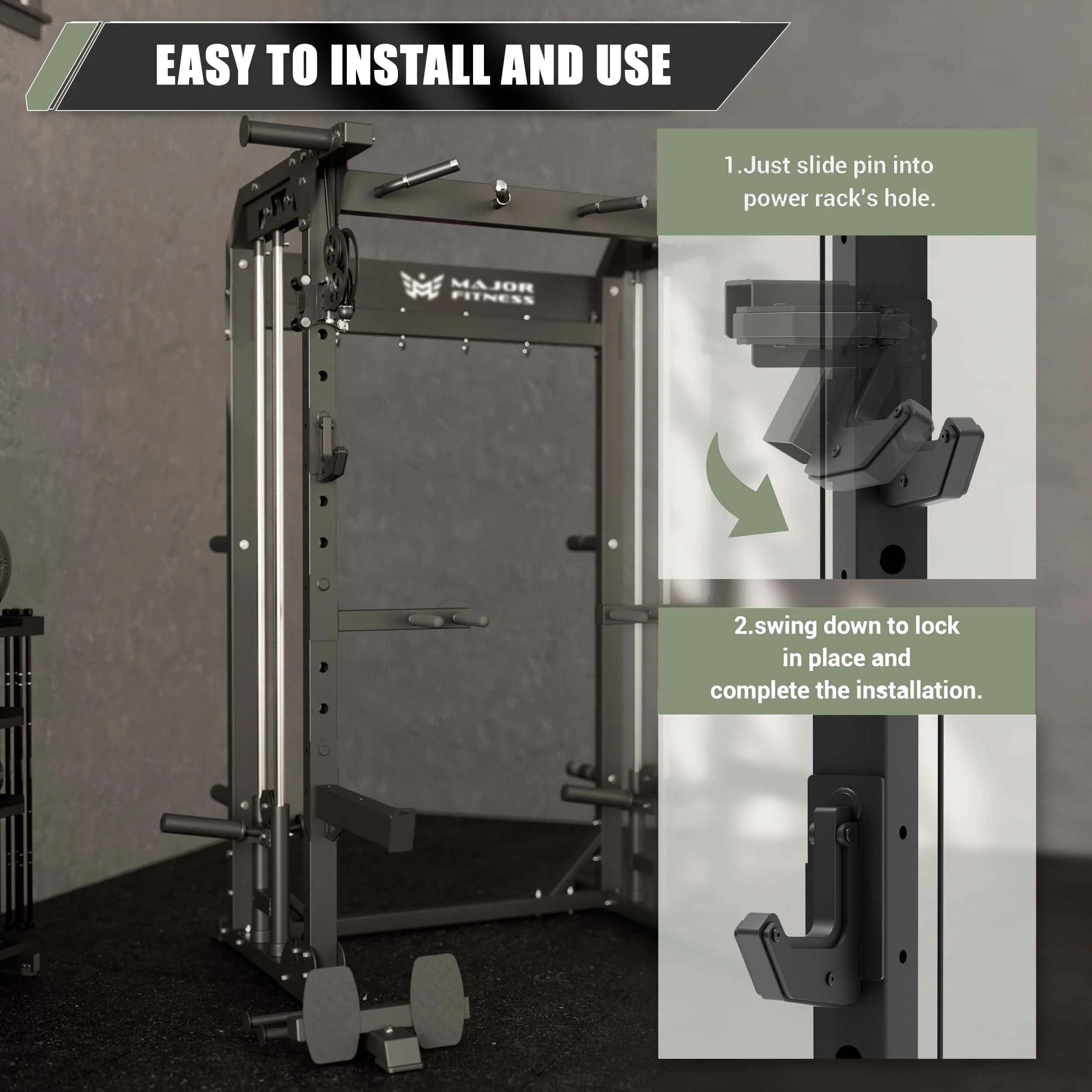 Major Fitness Sandwich J-Hooks - Image 5