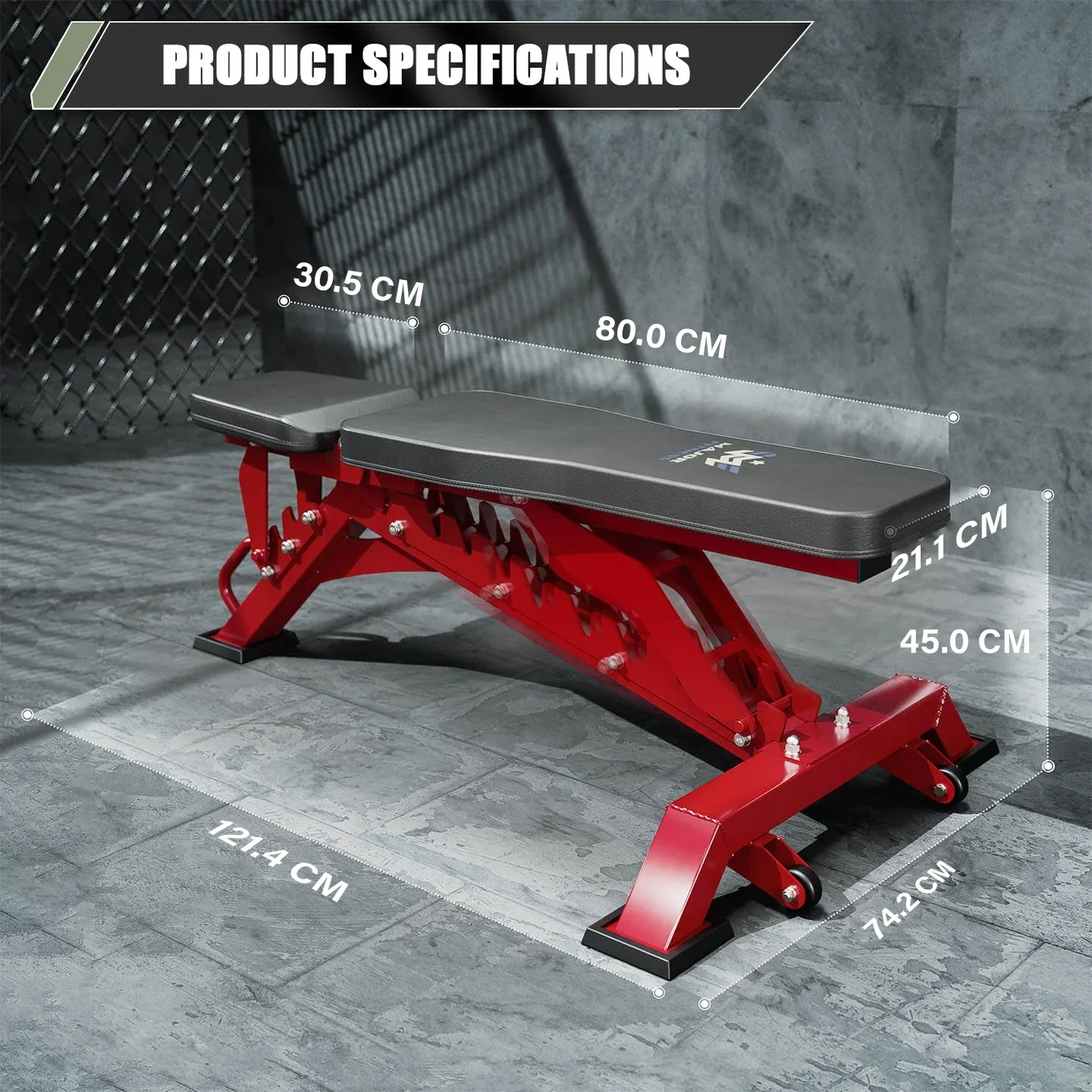 Major Fitness Adjustable Bench | 590KG Capacity Weight Bench PLT01 - Image 10